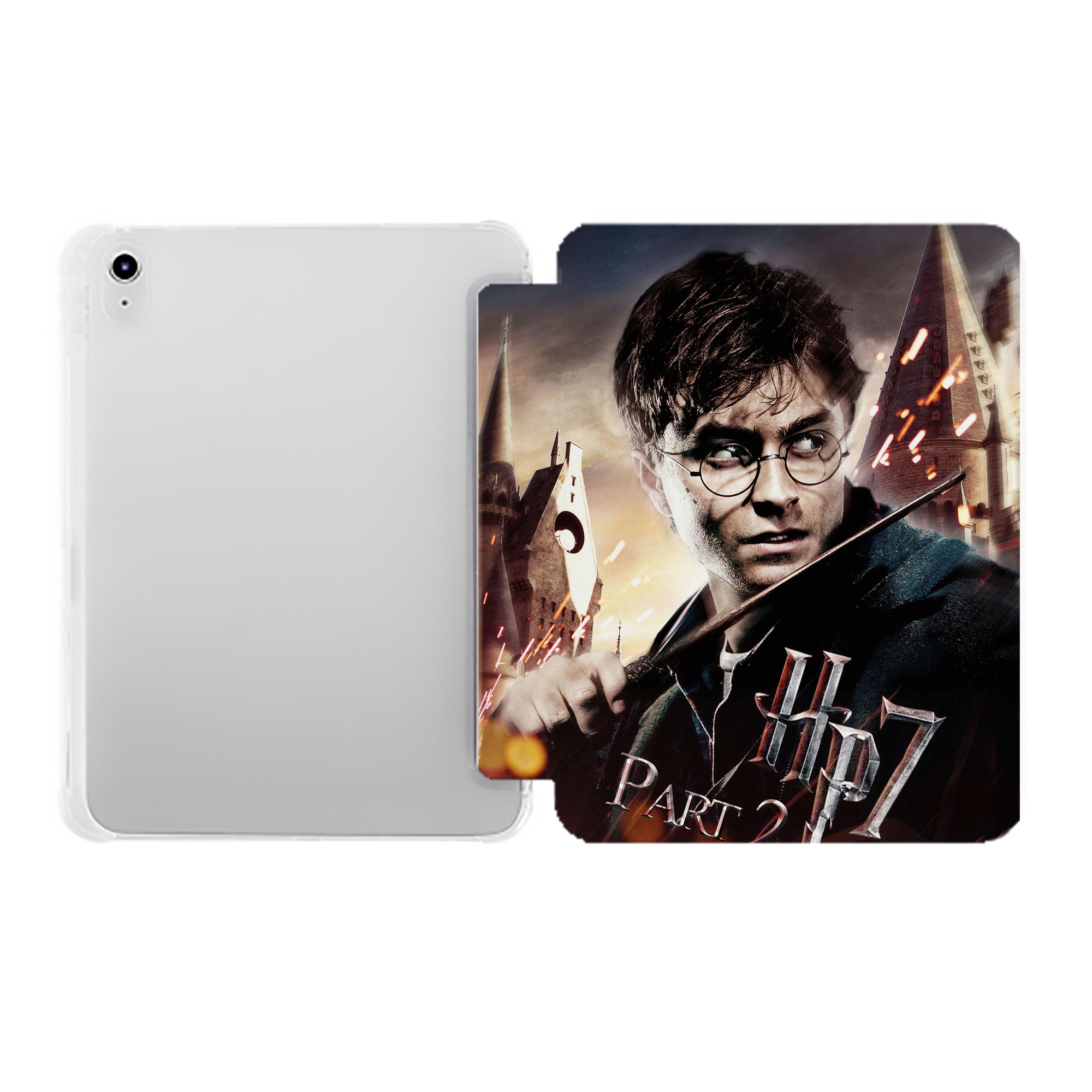 （画像用） Harry Potter ハリー・ポッターシリーズ IPad ケース ペン収納付き 三つ折りスタンド PUレザー×シリコン 対応機種9.5/10.5/10.9インチ